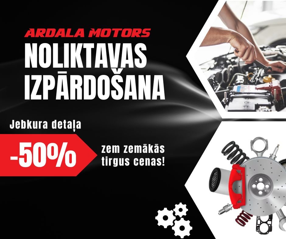 NOLIKTAVAS IZPĀRDOŠANA -50%